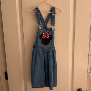 H&M Denim Kids Minnie Mouse Overall Dress